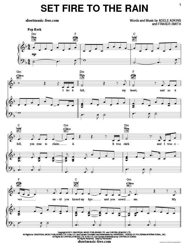 printable piano sheet music